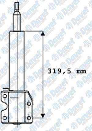 MONROE V4503 On Amortisor (Gazli) Mercedes Sprinter B901>B903 . Vw Lt 28-35-46